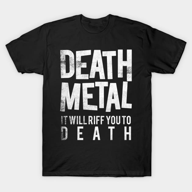 Death Metal T-Shirt by cowyark rubbark